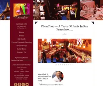 Chouchousf.com(A Taste of Paris in San Francisco) Screenshot