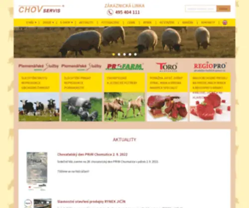 Chovservis.cz(Šlechtění) Screenshot