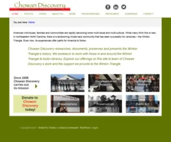 Chowandiscovery.org(Chowan Discovery) Screenshot