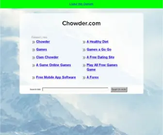 Chowder.com(Forsale Lander) Screenshot