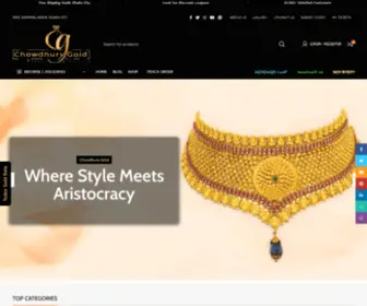 Chowdhurygold.com(Online Gold Jewelry Shop in Bangladesh) Screenshot