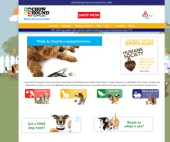 Chowhoundpet.com(Chow Hound Pet Supplies) Screenshot