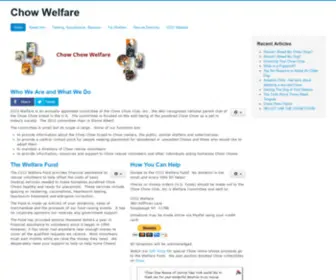 Chowwelfare.com(Chow Chow Club) Screenshot