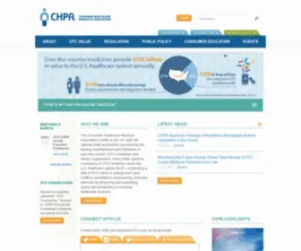 Chpa-Info.org(Consumer Healthcare Products Association) Screenshot