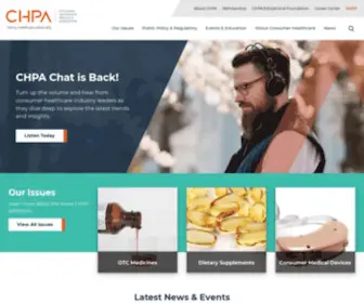 Chpa.org(Consumer Healthcare Products Association) Screenshot