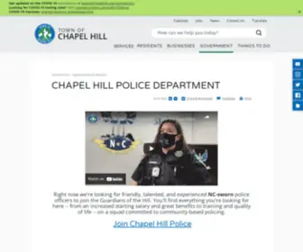 CHPD.us(Chapel Hill Police Department) Screenshot