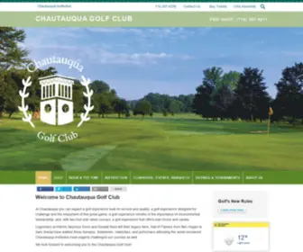 CHqgolf.com(Chautauqua Golf) Screenshot