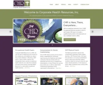 CHR.com(Corporate Health Resources) Screenshot