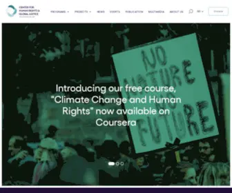 CHRGJ.org(NYU School of Law) Screenshot