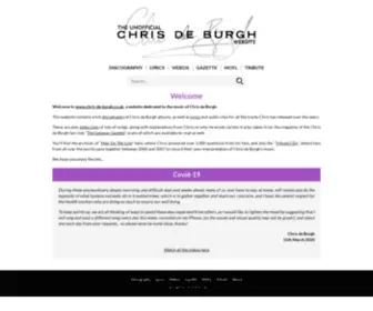 Chris-DE-Burgh.co.uk(The Unofficial Chris De Burgh Web Site) Screenshot