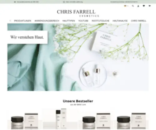 Chris-Farrell.com(CHRIS FARRELL COSMETICS) Screenshot