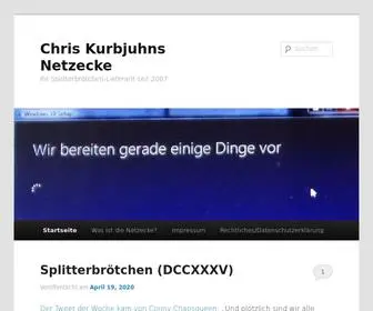 Chris-Kurbjuhn.de(Ihr Splitterbrötchen) Screenshot