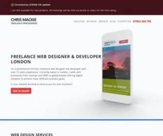 Chris-Mackie.co.uk(Freelance Web Designer & Developer) Screenshot