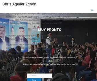 Chrisaguilarzenon.com(Chris Aguilar Zenón) Screenshot