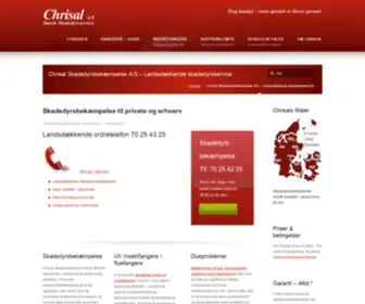 Chrisal.dk(Skadedyrsbekæmpelse) Screenshot