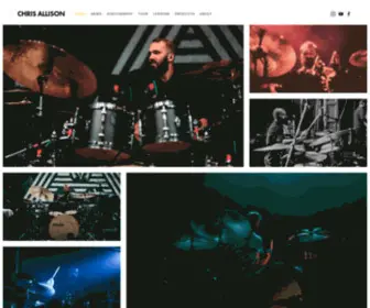 Chrisallisondrums.com(CHRIS ALLISON) Screenshot