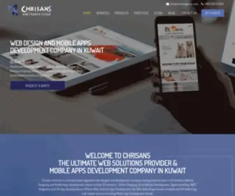 Chrisansgroup.com(Web Design Kuwait) Screenshot