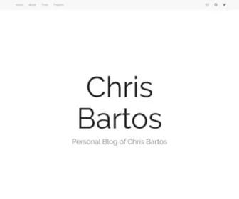Chrisbartos.com(Chris Bartos) Screenshot