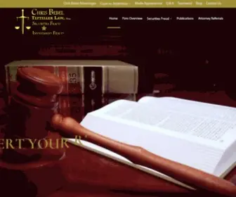 Chrisbebel.com(Securities Law Firm near Texas Dallas) Screenshot