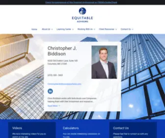 Chrisbiddison.com(Equitable Advisors) Screenshot