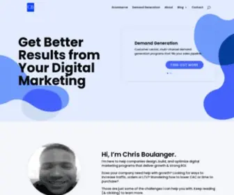 Chrisboulanger.com(Online Marketing Consulting & Project Management) Screenshot