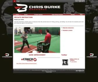 Chrisburkebaseball.com(Chris Burke Baseball Academy) Screenshot