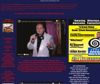 Chriscady.com(Hypnotist Chris Cady Hypnosis Show) Screenshot