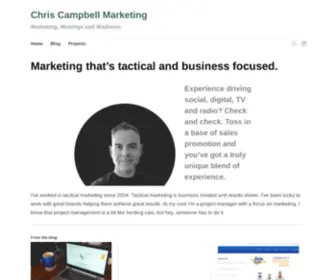 Chriscampbell.marketing(Marketing, Musings and Madness) Screenshot