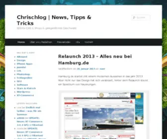 Chrischlog.de(News, Tipps & Tricks) Screenshot