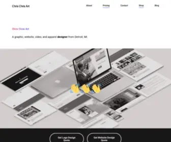 Chrischrisart.com(Website Designer) Screenshot