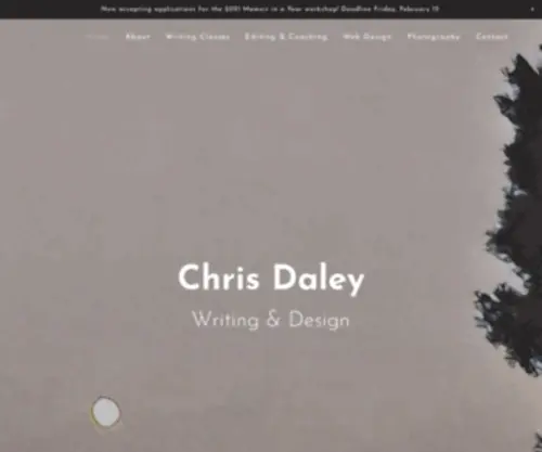 Chrisdaley.com(Chris Daley Writing & Design (Los Angeles)) Screenshot