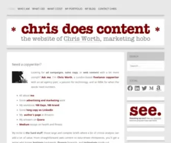 Chrisdoescontent.com(Chris does Content) Screenshot