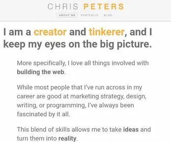 Chrisdpeters.com(Chris Peters) Screenshot