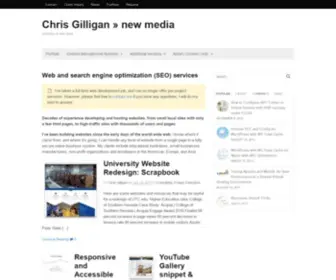 Chrisgilligan.com(Chris Gilligan) Screenshot