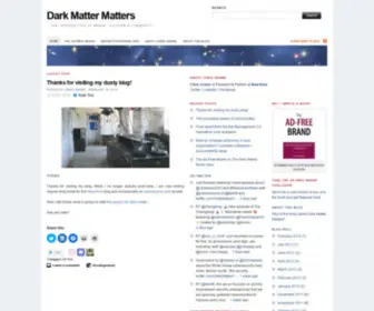 Chrisgrams.com(Dark Matter Matters) Screenshot