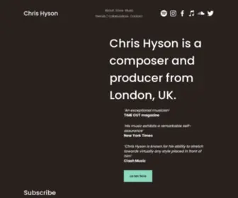 Chrishyson.com(Chris Hyson) Screenshot