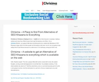 Chrisima.com(The name Chrisima) Screenshot