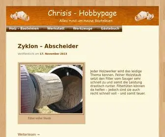 Chrisis-Hobbypage.de(Alles über meine Basteleien) Screenshot