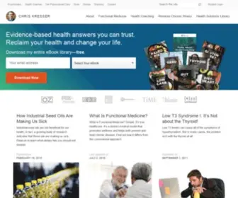 Chriskresser.com(Evidence-based health answers you can trust) Screenshot