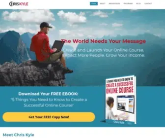 Chriskyle.com(Build Your Online Learning Platform) Screenshot