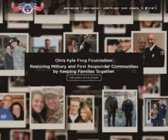 Chriskylefrog.com(Chris Kyle Frog Foundation) Screenshot