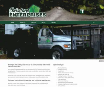 Chrislaneenterprises.com(Treework, Logging, Bucketwork, Crane Work) Screenshot