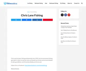 Chrislanefishing.com(Chris Lane Fishing) Screenshot