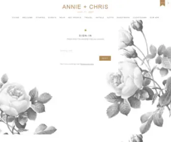 Chrislovesannie.com(Annie Jackson & Chris Wiggins's Wedding Website) Screenshot