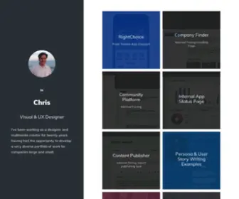 Chrismagsdesign.com(UX/Visual Portfolio) Screenshot