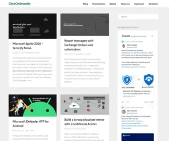 Chrisonsecurity.net(Talking about Microsoft Security) Screenshot