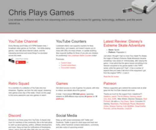 Chrisplaysgames.com(Chrisplaysgames) Screenshot