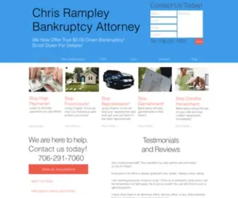 Chrisrampley.com(Chris Rampley Bankruptcy Attorney Rome and Chatsworth) Screenshot