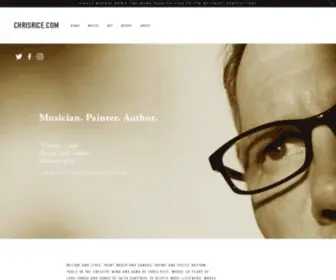 Chrisrice.com(Official Chris Rice Website) Screenshot