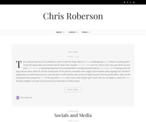 Chrisroberson.net(Chris Roberson) Screenshot
